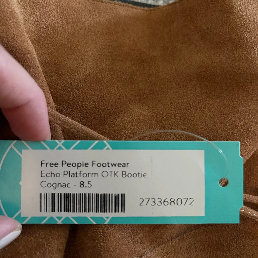 Free People Tan Suede Over the Knee Boots - Picture 3 of 3